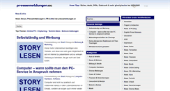 Desktop Screenshot of news.pressemeldungen.at